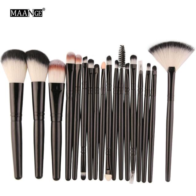 MAANGE Professional 6/15/18Pcs Cosmetic Makeup Brush Foundation Eyeshadow Lip Make Up Eye Brushes Set Kit Pinceaux Maquillage