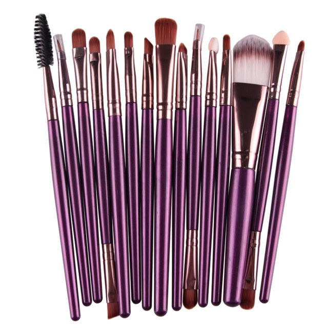 MAANGE Professional 6/15/18Pcs Cosmetic Makeup Brush Foundation Eyeshadow Lip Make Up Eye Brushes Set Kit Pinceaux Maquillage