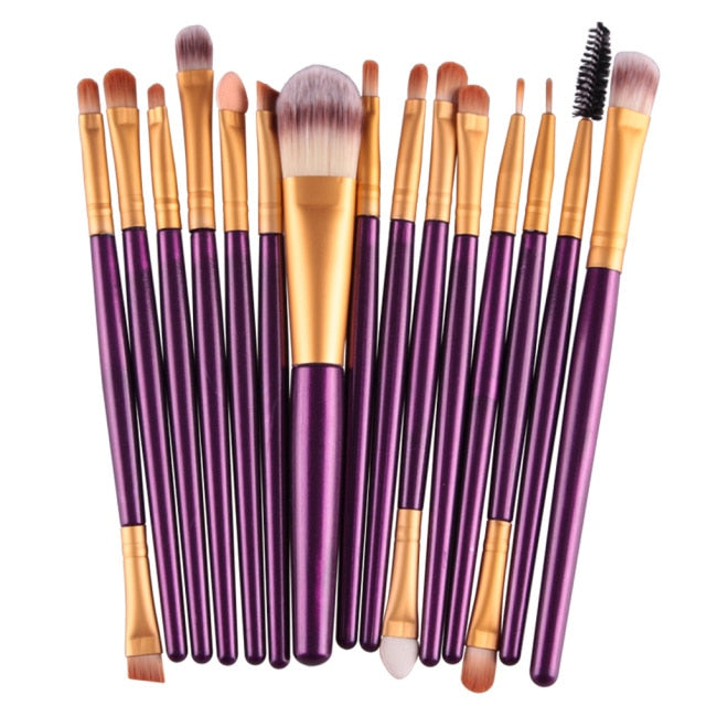 MAANGE Professional 6/15/18Pcs Cosmetic Makeup Brush Foundation Eyeshadow Lip Make Up Eye Brushes Set Kit Pinceaux Maquillage