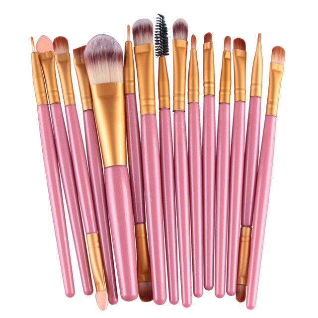 MAANGE Professional 6/15/18Pcs Cosmetic Makeup Brush Foundation Eyeshadow Lip Make Up Eye Brushes Set Kit Pinceaux Maquillage