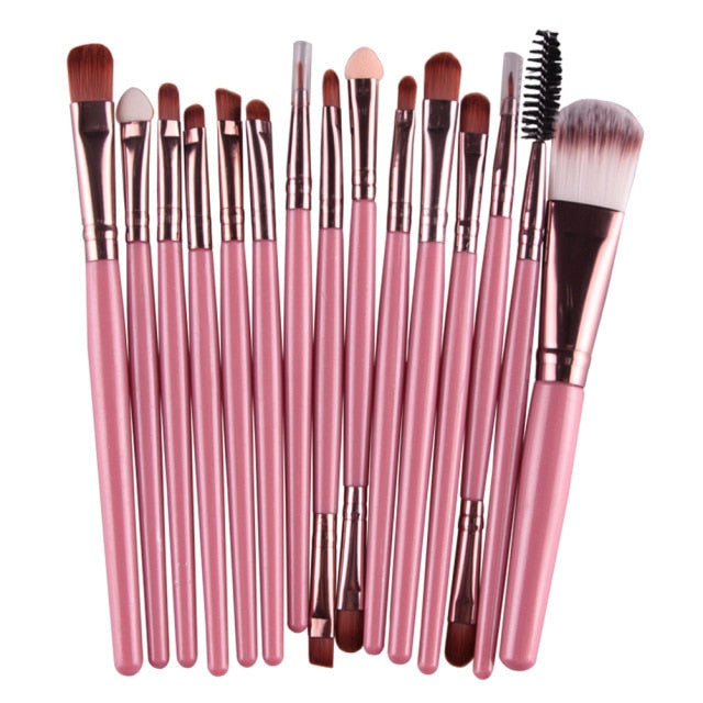 MAANGE Professional 6/15/18Pcs Cosmetic Makeup Brush Foundation Eyeshadow Lip Make Up Eye Brushes Set Kit Pinceaux Maquillage