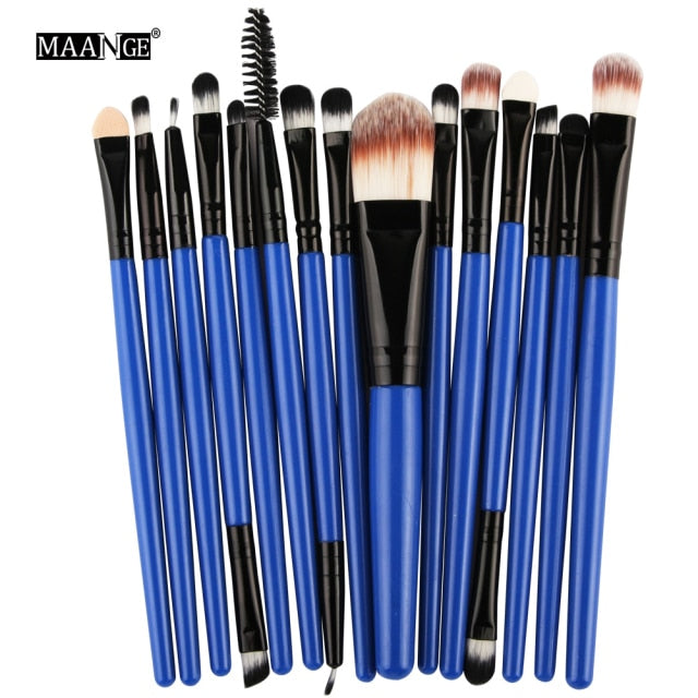 MAANGE Professional 6/15/18Pcs Cosmetic Makeup Brush Foundation Eyeshadow Lip Make Up Eye Brushes Set Kit Pinceaux Maquillage