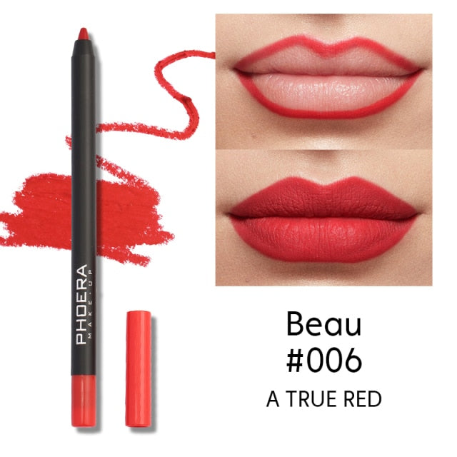 13 Colors Matte Lip Liner Pencil Longwearing Richly Pigmented Waterproof Sweatproof Make Up Cosmetics Maquillage Femme TSLM1