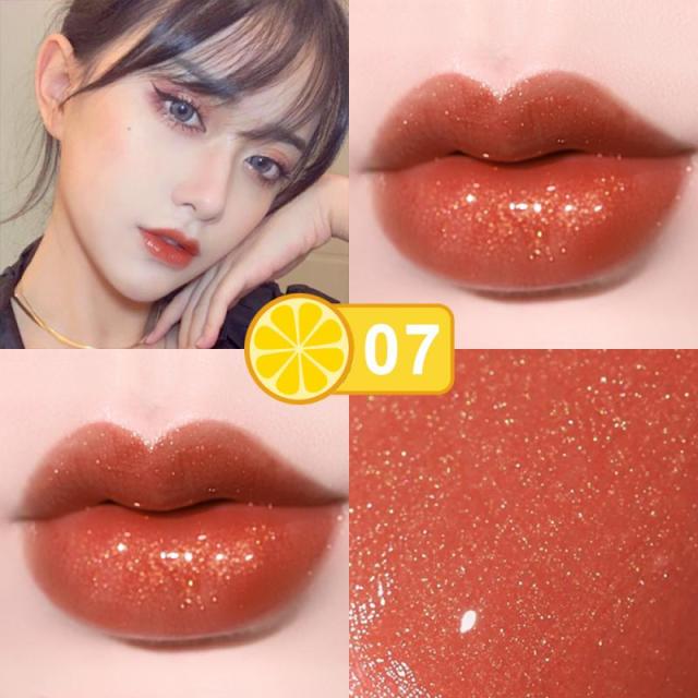 1 Pcs Velvet Shimmer Lip Glaze Smooth Waterproof Sweatproof Lip Gloss Belleza Batom Lips Makeup Cosmetics Maquillage TSLM1