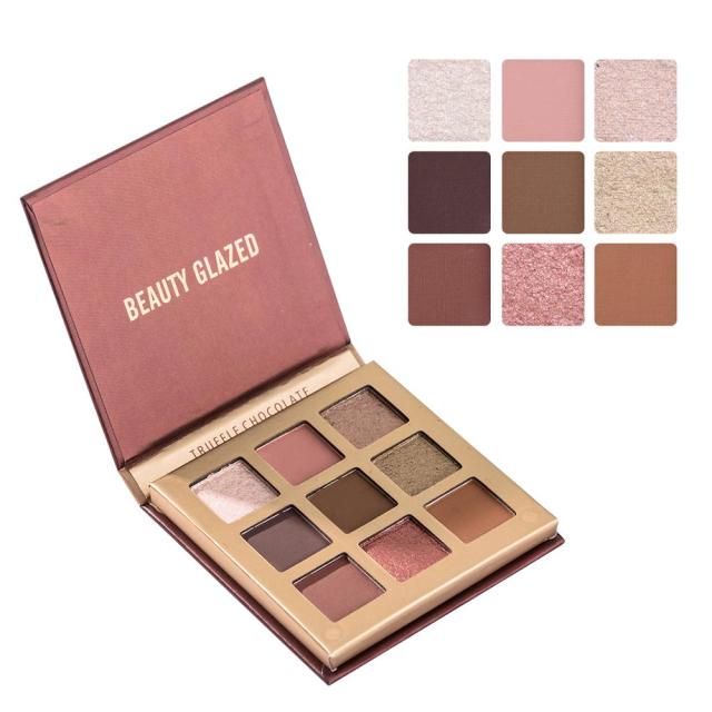 Beauty Glazed Makeup Eyeshadow Pallete makeup Tray 9 Color Shimmer Pigmented Eye Shadow Palette Make up Palette maquillage