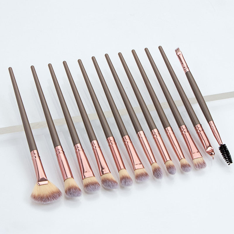 Ronshadow 12PCS Makeup Brushes Set Brochas Maquillaje Pincel De Maquiagem Kit Rangement Maquillage Beauty  Makeup Tools