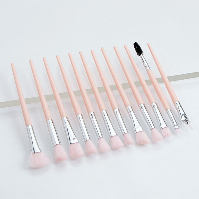 Ronshadow 12PCS Makeup Brushes Set Brochas Maquillaje Pincel De Maquiagem Kit Rangement Maquillage Beauty  Makeup Tools