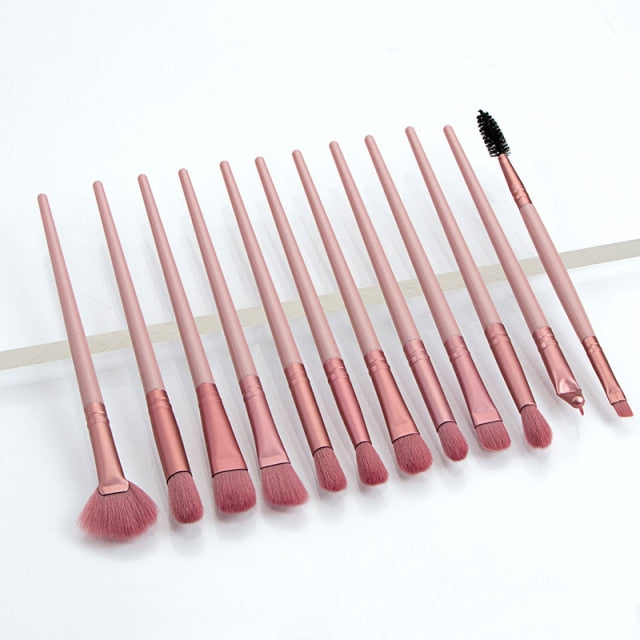 Ronshadow 12PCS Makeup Brushes Set Brochas Maquillaje Pincel De Maquiagem Kit Rangement Maquillage Beauty  Makeup Tools