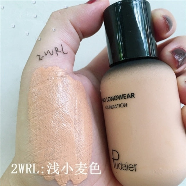 40ml Face Foundation Cream Mineral full cover cream Liquid Concealer Base Make Up Professional Skin Tone Dark Black Corrector